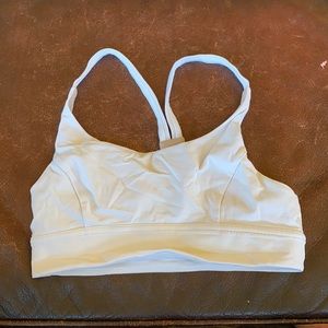 Lululemon Athletica white sports bra